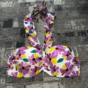 Top de natación de bikini estampado de flores de pared Kate Spade New York para mujer, se adapta a XS - Imagen 1 de 10