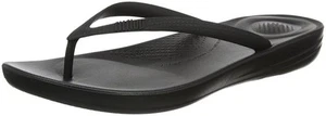 Chanclas de playa Fitflop Iqushion ergonómicas negras para mujer - Imagen 1 de 6