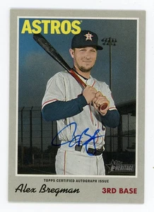 2019 Topps Heritage ALEX BREGMAN Houston Astros AUTO Insert MINT - Picture 1 of 1