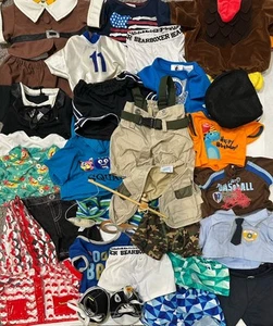 Build A Bear Clothes & Outfits Lot Tops Shoes Army Navy Sport Lot - Picture 1 of 6