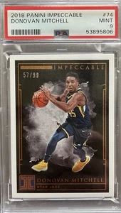 2018 PANINI IMPECCABLE DONOVAN MITCHELL /99 - Picture 1 of 2