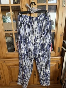 Blue And White Linen Pants by Land And Sea. size M - Picture 1 of 14