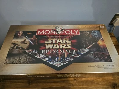 Monopoly Star Wars Episode 1 3D Board Collector’s Edition Game 1999 Brand New - Image 1 of 4