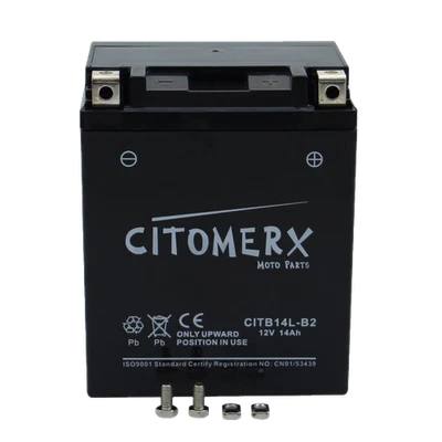 Battery YB14L-B2 12V 14AH for Honda CBR 1000 F Type SC24 manufactured 1989-1995 - Image 1 of 4