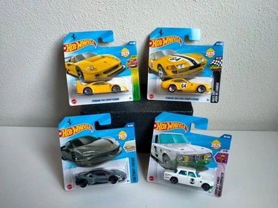 LOTTO HOT WHEELS 1/64 FERRARI F40 365 COMPETIZIONE SF90 ALFA ROMEO GIULIA SUPER - Immagine 1 di 4