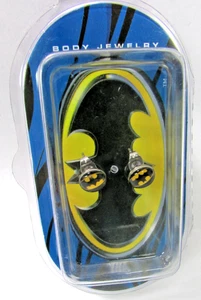 Aretes con logotipo de Batman Warner Bros. DC Comics coleccionables 2012 - Imagen 1 de 4