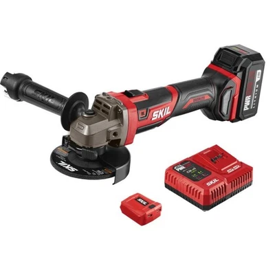 Skil AG2907-1A 20V PWRCORE 20 Brushless 4-1/2" Cordless Angle Grinder Kit New - Image 1 of 3