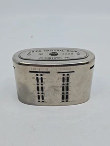 Vintage Traveling Teller Coin Bank First National Bank Johnstown PA. No 1228 - Picture 1 of 6