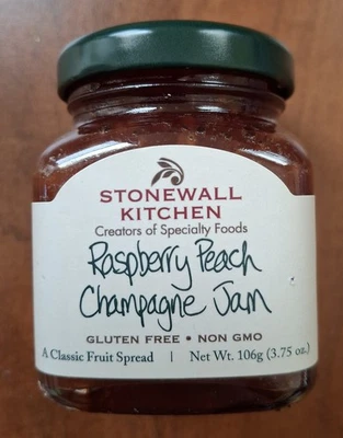 Mermelada de champán Stonewall Kitchen frambuesa melocotón 3,75 OZ Foto 1 de 4
