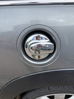 Mini Cooper S R56 Fuel Filler Flap & Trim Surround Dark Silver 2007 - Image 1 of 2