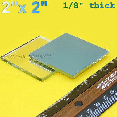  2 Piezas Primer 1er Espejo de Superficie, Óptica Láser, 2"X2" Primera Superficie, Solo Espejo Foto 1 de 3