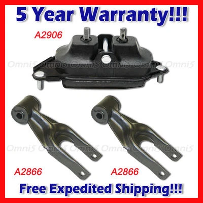 Juego de 3 piezas de montaje de par y motor delantero L105 Fit 2004-2008 Pontiac Grand Prix 3,8 L Foto 1 de 4