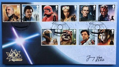 Actor, R2-D2, The Last Jedi JIMMY VEE Signed 26.11.2019 Star Wars FDC Comic Con - Image 1 of 4