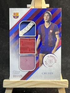 Cruyff - /125 Triple Patch 2025 Topps FC Barcelona 125th Year Case Hit SSP. - Picture 1 of 2