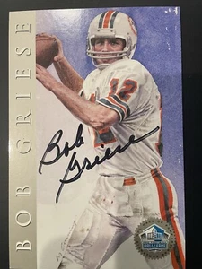 Bob Griese Signed 1998 Hall of Fame Platinum Signature Series Ron Mix 1533/2500 - Picture 1 of 3