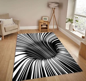 Vortex Rug, 3D Vortex Rug, Illusion Rug, Optical Illusion ,Vortex Carpet,  - Picture 1 of 12