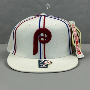 Philadelphia Phillies Hat Cap Fitted Mens 7 1/4 White Baseball Logo Wool Fightin - Picture 1 of 12