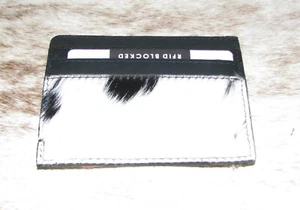 Myra Bags #10664 Hairon, identificación de cuero de 4"x3", tarjetero ~ bloqueo RFID ~ ranuras ~ paquete - Imagen 1 de 3