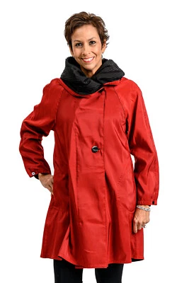 Parka Mycra Pac Donatella roja lluvia - reversible a negra Foto 1 de 4