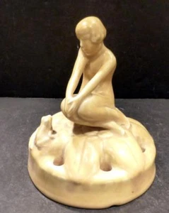 Rookwood Golden Yellow Nude Flower Frog, Shape 2527, dated 1924 - MINT - Picture 1 of 1