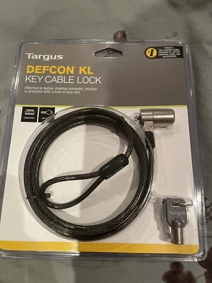 NEW Targus Defcon KL Key Cable Lock - Image 1 of 4