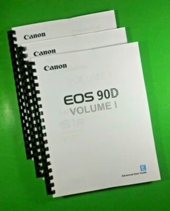 Owners Manual for Canon EOS 90D Camera 646 Pages W/Clear Covers! - Picture 1 of 4