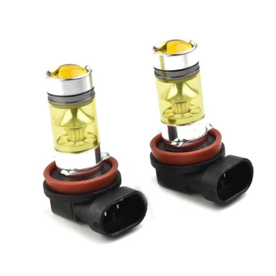 2X NEW H8 H11 4300K Yellow Fog Light 2323 LED 100W Driving DRL Bulbs High Power - Image 1 of 4