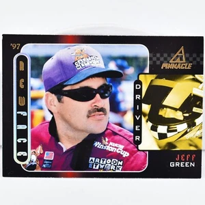 Tarjeta coleccionable de colección 1997 Cartoon Network Jeff Green Pinnacle nueva cara NASCAR #85 - Imagen 1 de 2