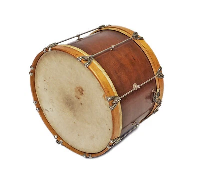 ANTIGUO TAMBOR DE BANDA DE MARCHA DE MADERA DE LEEDY Instrumento Musical BONITO Foto 1 de 4