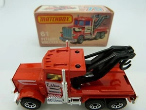 Matchbox Lesney Superfast 61 Peterbilt Wrecker Truck in original Box - Picture 1 of 6