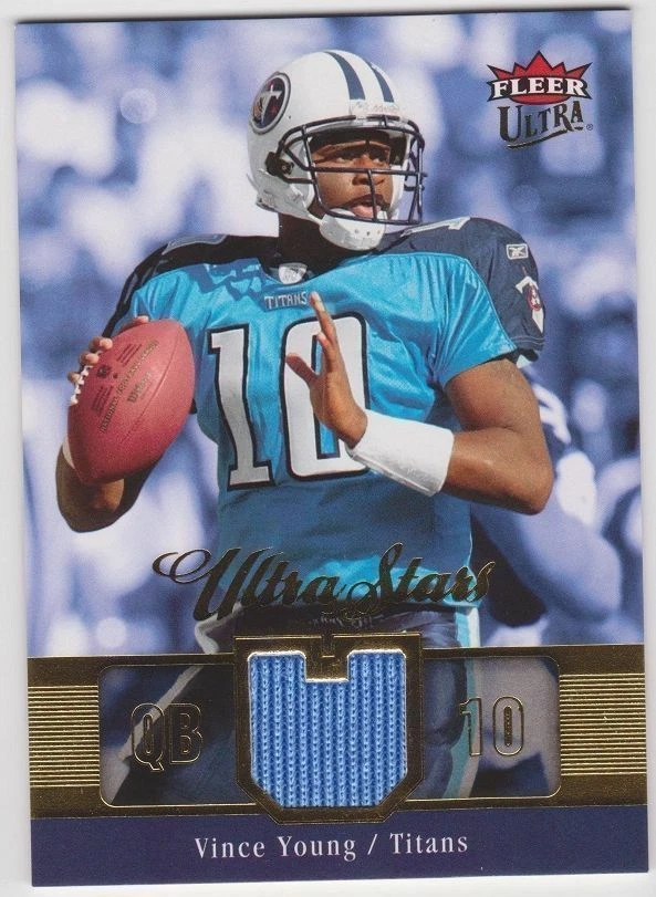 2007 Fleer Ultra Ultra Stars US-VY Vince young Titans Jersey - Image 1 of 1