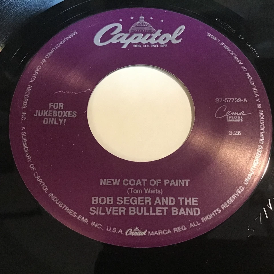 Bob Seger And The Silver Bullet Band - New Coat Of Paint / Blind Love 45 - Image 1 of 1