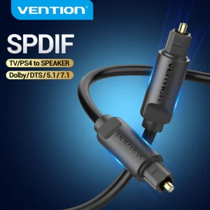 Digital Fibre Optical Audio Toslink SPDIF Coaxial Cable Plug for SPeaker TV PS4 - Picture 1 of 17