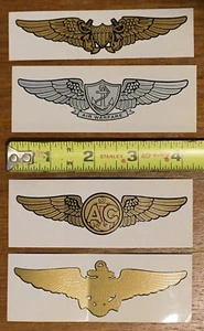 4 NAVAL WINGS AIR WARFARE-AIR CREW-FLIGHT OFF-PILOT 2EA - Picture 1 of 5