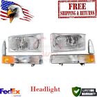 New Ford Headlight For 99-04 F-250 Kit Super Duty Left Right With Corner Lights