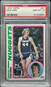 Dan Issel 1978 Topps #81 Denver Nuggets HOF !!-PSA 10 POP 28-!! - Picture 1 of 2