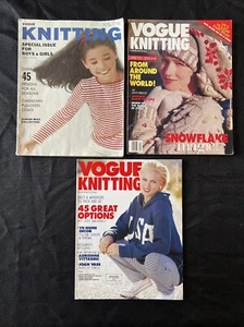 3 Vintage Vogue Knitting Magazine Lot - 1966, Winter 94/95 Spring/Summer 1996 - Picture 1 of 6