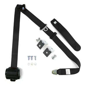 Retractable Front Shoulder Seat Belt CJ YJ Wrangler 1982-1995 3 Point pt 4x4 4wd - Picture 1 of 5