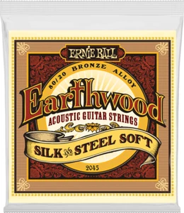 ERNIE BALL 2045 EARTHWOOD BRONZE GUITARE ACOUSTIQUE SILK & STEEL SOFT 11-52 - Picture 1 of 2