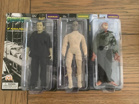 Universal Monsters FRANKENSTEIN, WOLFMAN, MUMMY Mego Cover
