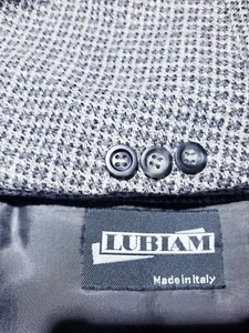 Vtg 52 42R lubiam Grandpa Wool Cashmere Tweed Blazer Jacket sport Coat Italy - Picture 1 of 7