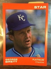 1988 Star Company GEORGE BRETT Limited Edition PLATINUM Set #476/ 1,000 Printed