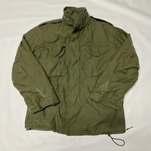 Chaqueta de campo M-65 pequeña forro gris corto 1968 segundo modelo Vietnam años 60 M65 OG107 - Imagen 1 de 17