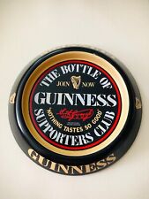 Vintage ~Guinness Bottle of Guinness Supporters Club 6" Ashtray ~Metal