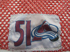 4orte Colorado Avalanche NHL Pro Stock Hockey Player Team Laundry Bag Red #51