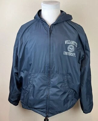 Chaqueta con Capucha de Colección Willamette University Cremallera Completa Hecha en Oregón EE. UU. Talla XL Foto 1 de 4