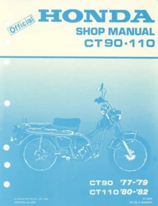 (Read) Honda CT90-110 1977-1979/1980-1982 shop manual (PDF) - Picture 1 of 2