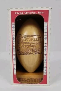 Vintage OU Oklahoma Boomer Sooners Wagon Gridworks Holz Fußball Hergestellt in den USA - Bild 1 von 13