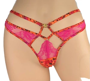 VICTORIA'S SECRET VERY SEXY TROPICAL HIGH LEG STRAPPY THONG PANTY XS S M L XL - Picture 1 of 3