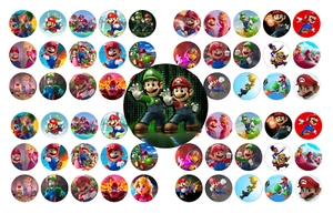 60 Precut 1" Mao Gaming Bottle Cap Images A, New, Free Shipping set 2! - Picture 1 of 1